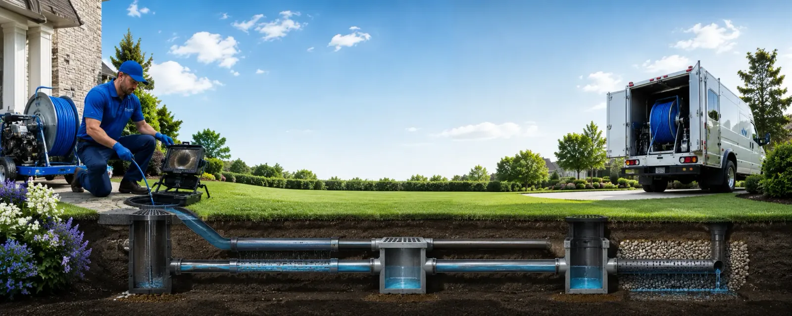 Outdoor drain cleaning information for Negley, OH